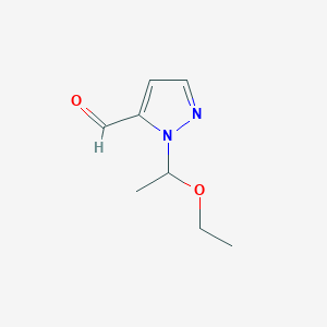 molecular formula C8H12N2O2 B3031079 1-(1-Ethoxyethyl)-1H-pyrazole-5-carbaldehyde CAS No. 1392274-32-6