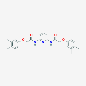 molecular formula C25H27N3O4 B303108 2-(3,4-dimethylphenoxy)-N-(6-{[(3,4-dimethylphenoxy)acetyl]amino}-2-pyridinyl)acetamide 