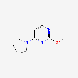 molecular formula C9H13N3O B3031080 2-甲氧基-4-吡咯烷嘧啶 CAS No. 1393442-30-2