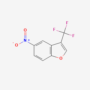 molecular formula C9H4F3NO3 B3031083 5-Nitro-3-(trifluoromethyl)benzofuran CAS No. 1394319-44-8