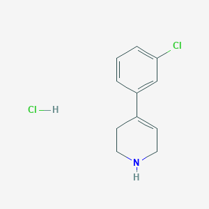 molecular formula C11H13Cl2N B3031090 4-(3-Chlorophenyl)-1,2,3,6-tetrahydropyridine Hydrochloride CAS No. 143017-59-8