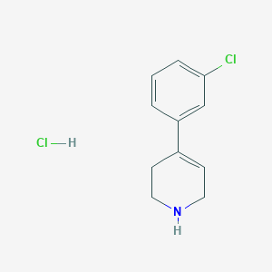 molecular formula C11H13Cl2N B3031090 盐酸 4-(3-氯苯基)-1,2,3,6-四氢吡啶 CAS No. 143017-59-8