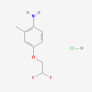 molecular formula C9H12ClF2NO B3031092 [4-(2,2-二氟乙氧基)-2-甲基苯基]胺盐酸盐 CAS No. 1431965-01-3
