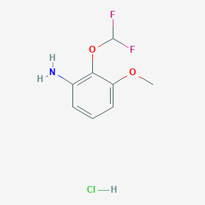 molecular formula C8H10ClF2NO2 B3031095 2-(Difluoromethoxy)-3-methoxyaniline hydrochloride CAS No. 1431969-97-9