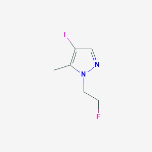 molecular formula C6H8FIN2 B3031103 1-(2-Fluoro-ethyl)-4-iodo-5-methyl-1H-pyrazole CAS No. 1443278-91-8