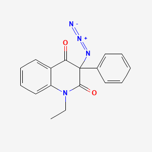 molecular formula C17H14N4O2 B3031105 3-Azido-1-ethyl-3-phenylquinoline-2,4-dione CAS No. 144603-95-2