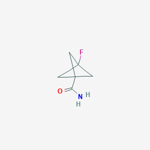 molecular formula C6H8FNO B3031110 3-Fluorobicyclo[1.1.1]pentane-1-carboxamide CAS No. 146038-55-3