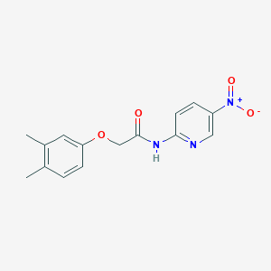 molecular formula C15H15N3O4 B303113 2-(3,4-dimethylphenoxy)-N-(5-nitropyridin-2-yl)acetamide 