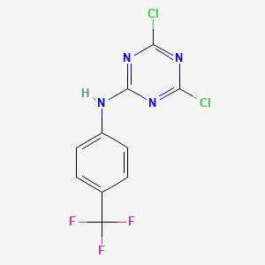 (4,6-Dichloro-[1,3,5]triazin-2-yl)-(4-trifluoromethyl-phenyl)-amine