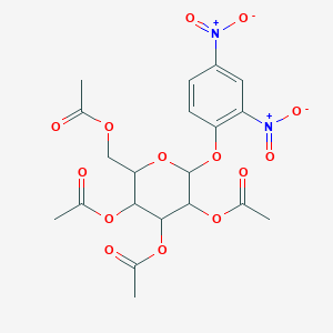 molecular formula C20H22N2O14 B3031159 [3,4,5-三乙酰氧基-6-(2,4-二硝基苯氧基)氧杂环-2-基]甲基乙酸酯 CAS No. 17042-32-9