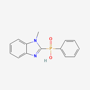 molecular formula C14H13N2O2P B3031162 1-Methyl-1H-benzo[D]imidazol-2-YL(phenyl)phosphinic acid CAS No. 172753-91-2