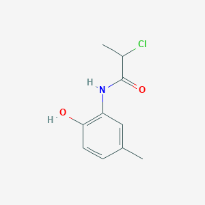 molecular formula C10H12ClNO2 B3031169 2-(2-Chloro-propionylamino)-4-methyl-phenol CAS No. 17959-87-4