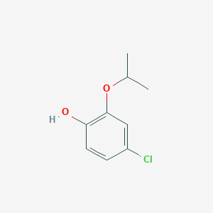 molecular formula C9H11ClO2 B3031176 4-Chloro-2-(propan-2-yloxy)phenol CAS No. 18113-12-7