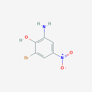 molecular formula C6H5BrN2O3 B3031189 2-amino-6-bromo-4-nitroPhenol CAS No. 185335-67-5