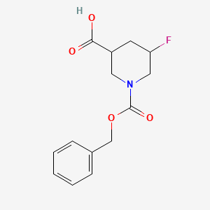 molecular formula C14H16FNO4 B3031191 1-(Benzyloxycarbonyl)-5-fluoropiperidine-3-carboxylic acid CAS No. 1864057-90-8