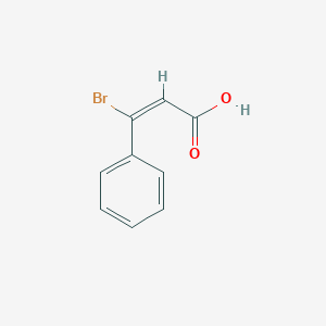 molecular formula C9H7BrO2 B3031196 (E)-3-bromo-3-phenylprop-2-enoic acid CAS No. 19078-73-0