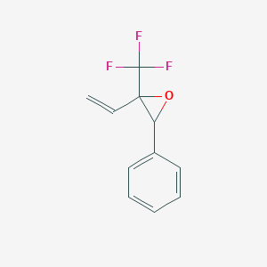 molecular formula C11H9F3O B3031198 2-Ethenyl-3-phenyl-2-(trifluoromethyl)oxirane CAS No. 191591-48-7