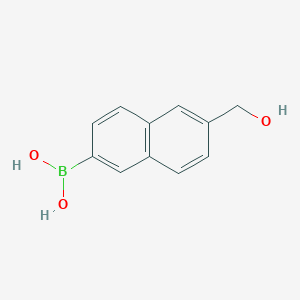 molecular formula C11H11BO3 B3031206 6-(Hydroxymethyl)naphthalene-2-boronic acid CAS No. 1946843-21-5