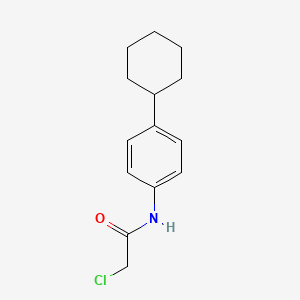 2-chloro-N-(4-cyclohexylphenyl)acetamide