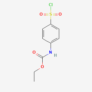 molecular formula C9H10ClNO4S B3031246 (4-Chlorosulfonyl-phenyl)-carbamic acid ethyl ester CAS No. 21208-62-8