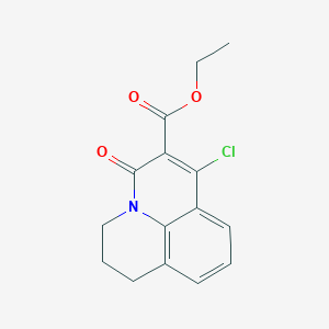 ethyl 7-chloro-5-oxo-2,3-dihydro-1H,5H-pyrido[3,2,1-ij]quinoline-6-carboxylate
