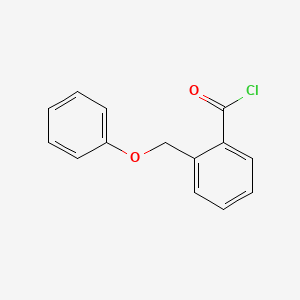 molecular formula C14H11ClO2 B3031256 2-(Phenoxymethyl)benzoyl chloride CAS No. 21733-94-8