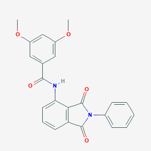 molecular formula C23H18N2O5 B303126 N-(1,3-dioxo-2-phenyl-2,3-dihydro-1H-isoindol-4-yl)-3,5-dimethoxybenzamide 
