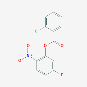molecular formula C13H7ClFNO4 B3031265 5-Fluoro-2-nitrophenyl 2-chlorobenzoate CAS No. 219689-81-3
