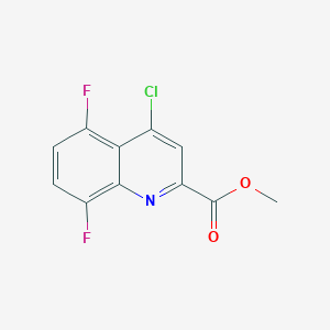 molecular formula C11H6ClF2NO2 B3031266 Methyl 4-chloro-5,8-difluoroquinoline-2-carboxylate CAS No. 219949-93-6