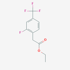 molecular formula C11H10F4O2 B3031268 Ethyl 2-[2-fluoro-4-(trifluoromethyl)phenyl]acetate CAS No. 220530-99-4