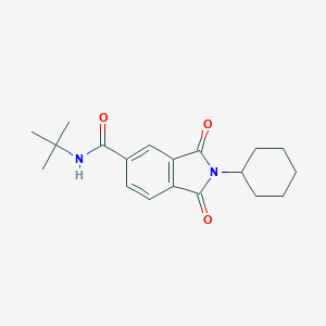 molecular formula C19H24N2O3 B303129 N-(tert-butyl)-2-cyclohexyl-1,3-dioxo-5-isoindolinecarboxamide 