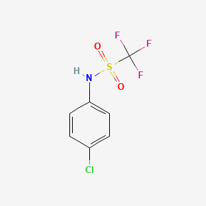 molecular formula C7H5ClF3NO2S B3031295 N-(4-Chlorophenyl)-1,1,1-trifluoromethanesulfonamide CAS No. 23384-04-5