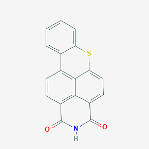 molecular formula C18H9NO2S B3031299 2-Aza-6-thiabenzo[def]chrysene-1,3-dione CAS No. 23852-30-4