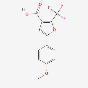 molecular formula C13H9F3O4 B3031303 5-(4-甲氧基苯基)-2-(三氟甲基)呋喃-3-羧酸 CAS No. 239080-02-5