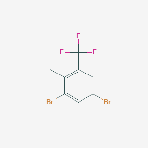 molecular formula C8H5Br2F3 B3031309 1,5-Dibromo-2-methyl-3-(trifluoromethyl)benzene CAS No. 243128-34-9