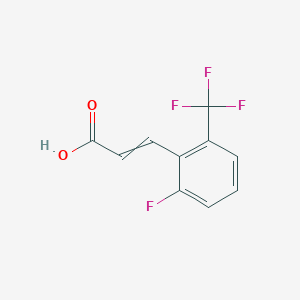 molecular formula C10H6F4O2 B3031312 3-[2-Fluoro-6-(trifluoromethyl)phenyl]prop-2-enoic acid CAS No. 243459-92-9
