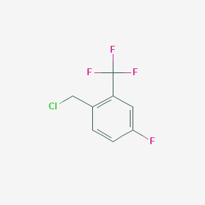 molecular formula C8H5ClF4 B3031324 1-(Chloromethyl)-4-fluoro-2-(trifluoromethyl)benzene CAS No. 248262-29-5