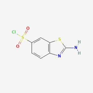 molecular formula C7H5ClN2O2S2 B3031333 2-氨基-1,3-苯并噻唑-6-磺酰氯 CAS No. 252873-55-5