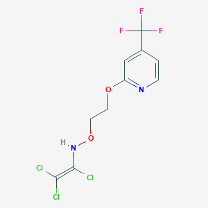 molecular formula C10H8Cl3F3N2O2 B3031339 1,2,2-三氯-N-[2-[4-(三氟甲基)吡啶-2-基]氧乙氧基]乙烯胺 CAS No. 257284-78-9