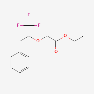 B3031340 Ethyl 2-(1-benzyl-2,2,2-trifluoroethoxy)acetate CAS No. 257287-66-4