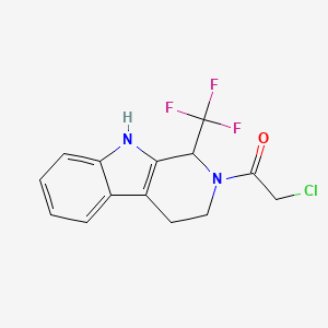 B3031341 2-chloro-1-[1-(trifluoromethyl)-1,3,4,9-tetrahydro-2H-beta-carbolin-2-yl]ethan-1-one CAS No. 257295-47-9