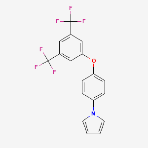 B3031343 1-[4-[3,5-Bis(trifluoromethyl)phenoxy]phenyl]pyrrole CAS No. 259655-24-8