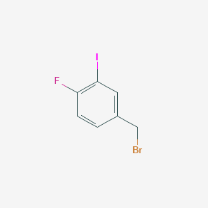 B3031344 4-(Bromomethyl)-1-fluoro-2-iodobenzene CAS No. 260050-97-3