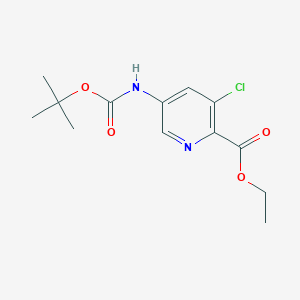 Ethyl 5-(boc-amino)-3-chloropicolinate