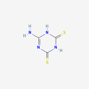 molecular formula C3H4N4S2 B3031372 1,3,5-三嗪-2,4(1H,3H)-二硫酮，6-氨基- CAS No. 2770-75-4