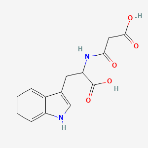 molecular formula C14H14N2O5 B3031379 N-Malonyltryptophan CAS No. 29399-11-9