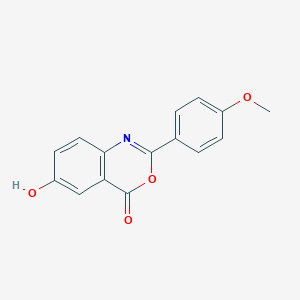 molecular formula C15H11NO4 B303138 6-hydroxy-2-(4-methoxyphenyl)-4H-3,1-benzoxazin-4-one 