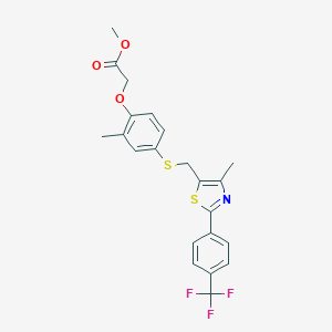 molecular formula C22H20F3NO3S2 B030314 GW 501516 Methyl Ester CAS No. 317318-69-7