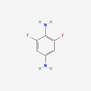 molecular formula C6H6F2N2 B3031463 2,6-二氟对苯二胺 CAS No. 3743-86-0