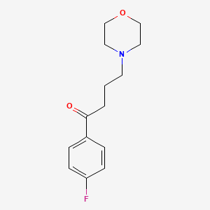 molecular formula C14H18FNO2 B3031472 4'-氟-4-(吗啉基)丁酮 CAS No. 3800-15-5